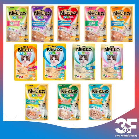 Pate Nekko Kitten Cho Mèo Con Từ Khi Cai Sữa Đến 12 Tháng Tuổi Gói 70Gr