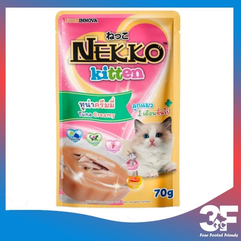 Pate Nekko Kitten Cho Mèo Con Từ Khi Cai Sữa Đến 12 Tháng Tuổi Gói 70Gr