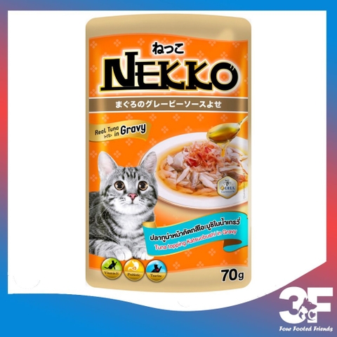 Pate Nekko Gravy Cho Mèo Trưởng Thành Từ 6 Tháng Tuổi Gói 70gr