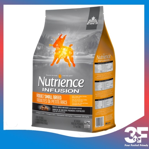 Thức Ăn Hạt Khô Dành Cho Chó Nhỏ Trưởng Thành Vị Thịt Gà Và Rau Củ: Nutrience Infusion Adult Small Breed