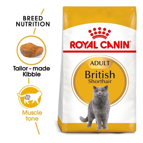 Hạt Cho Mèo Anh Lông Ngắn Trưởng Thành: Royal Canin British Shorthair Adult