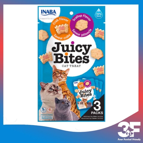 Bánh Thưởng Inaba Juicy Bite Dành Cho Mèo Siêu Thơm Mềm Hấp Dẫn Gói 33,9g