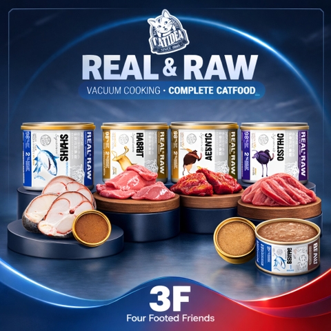 [Thịt Thật] Pate Cho Mèo Catidea Real & Raw 170g Thịt Tươi Protein 50% Giàu Dinh Dưỡng Cao Cấp