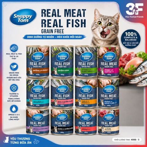 Pate cho mèo Snappy Tom - lon 400g |