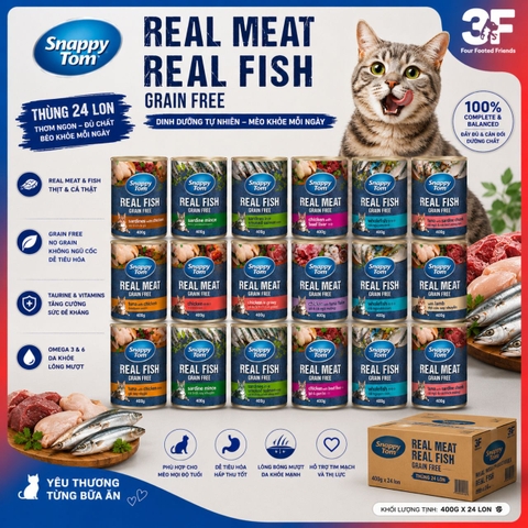 Pate cho mèo Snappy Tom - lon 400g |