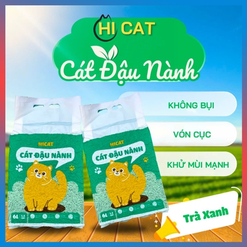 Cát Vệ Sinh Đậu Nành HICAT - 6L/2kg