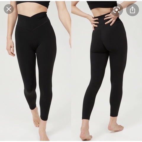 Quần tập legging 7/8 cạp chéo Ae, hàng xuất xịn