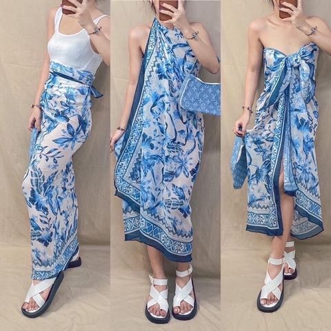 Khăn choàng biển H.M, hàng xuất xịn