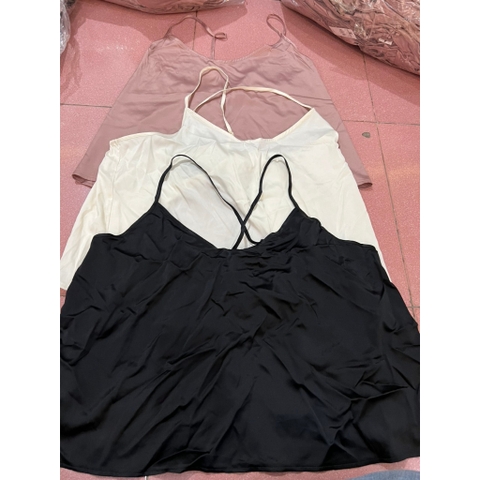 Áo 2 dây satin Ex press, hàng xuất xịn
