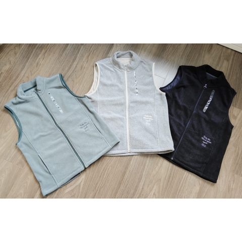 Áo khoác nỉ ghile unisex, xuất Hàn xịn