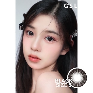 Kính áp tròng 6 tháng WO2940 BLACK màu đen tự nhiên giãn tròng nhỏ GTRENDY