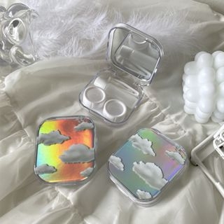 Khay Gương To Tráng Gương Mây - Case Hộp Đựng Lens