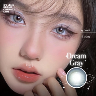 Kính áp tròng 6 tháng DREAM GRAY màu xám sáng tây giãn tròng nhỏ GTRENDY -