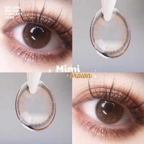 Kính áp tròng 6 tháng MIMI BROWN màu nâu tự nhiên không giãn tròng GTRENDY - AL Color 38