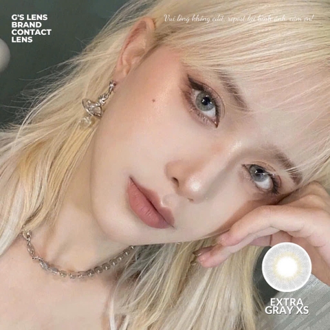 Kính áp tròng 6 tháng EXTRA GRAY màu xám sáng tây không giãn tròng GTRENDY - MC38