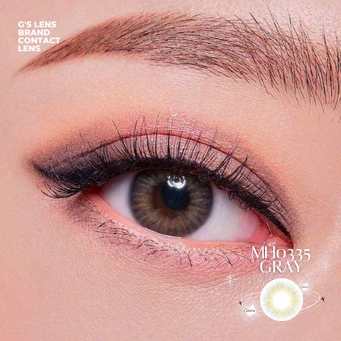 Kính áp tròng 6 tháng MH0335 GRAY màu xám sáng tây không giãn tròng GTRENDY - MC38