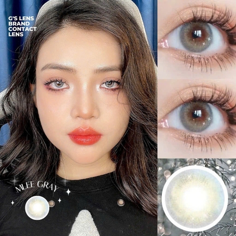 Kính áp tròng 6 tháng MLEE GRAY màu xám sáng tây giãn tròng nhỏ GTRENDY - MC38