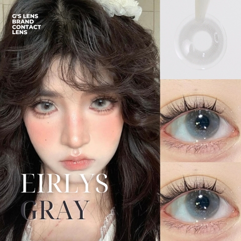 Kính áp tròng 6 tháng EIRLYS GRAY màu xám sáng tây giãn tròng nhỏ BABIEE - BABIEE