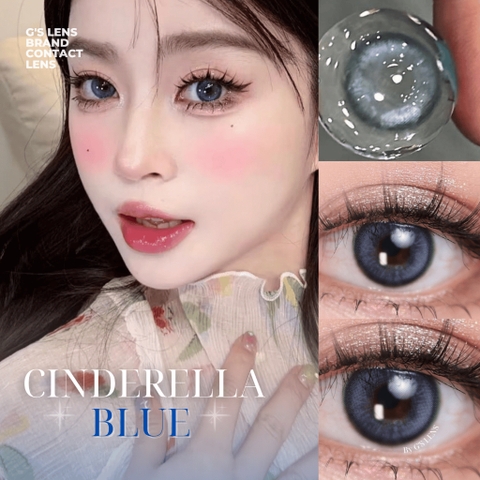 Kính áp tròng 6 tháng CINDERELLA BLUE màu xanh dương tự nhiên giãn tròng nhỏ GTRENDY - MC38