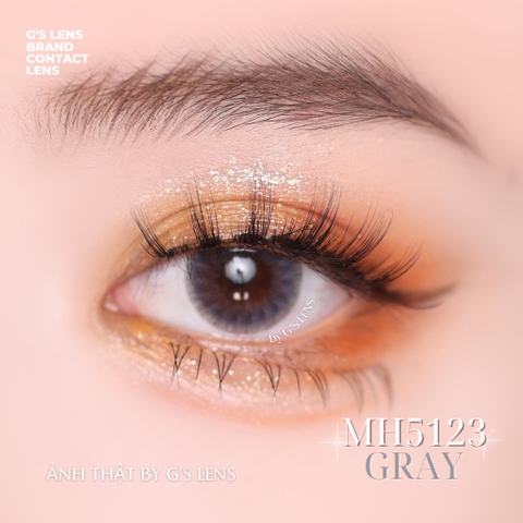 Kính áp tròng 6 tháng MH5123 GRAY màu xám sáng tây giãn tròng vừa GTRENDY - MC38