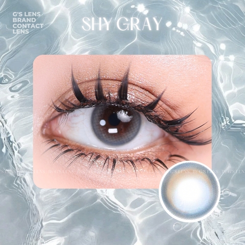 Kính áp tròng 6 tháng SHY GRAY màu xám sáng tây giãn tròng nhỏ