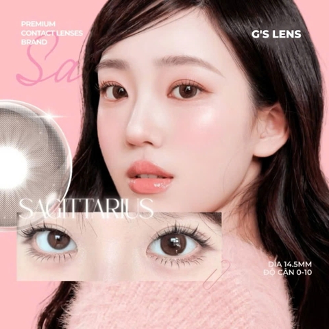 Kính áp tròng 1 ngày SAGITTARIUS màu nâu tự nhiên giãn tròng nhỏ ANGEL EYES