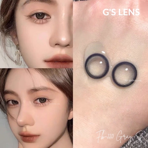 Kính áp tròng 6 tháng RENA GRAY màu xám tự nhiên giãn tròng nhỏ GTRENDY - MC38