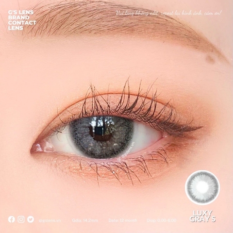 Lens LUXY Gray Size S (0-6 độ)