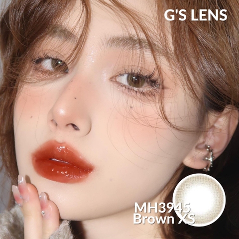Kính áp tròng 6 tháng LENA BROWN màu nâu tự nhiên không giãn tròng GTRENDY - MC38