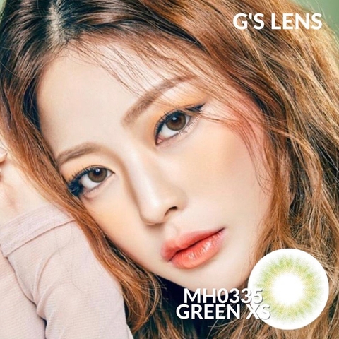 Kính áp tròng 6 tháng MH0335 GREEN màu xanh lá tự nhiên không giãn tròng GTRENDY - MC38