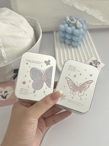 Khay Đôi Tráng Gương Bướm Mẫu Mới