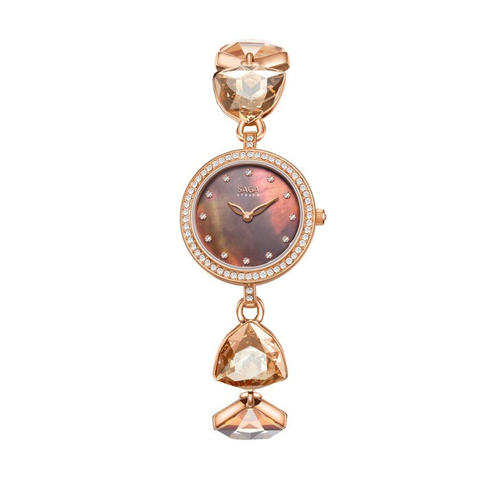 SAGA 53442-RGBNRG-2A – NỮ – QUARTZ (PIN) – DÂY KIM LOẠI – MẶT SỐ 24MM
