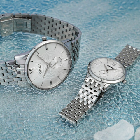 DOXA EXECUTIVE SLIM D156SSV – NỮ – QUARTZ (PIN) – MẶT SỐ 29MM, KÍNH SAPPHIRE, CHỐNG NƯỚC 3ATM