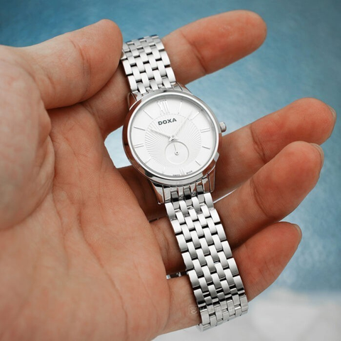 DOXA EXECUTIVE SLIM D156SSV – NỮ – QUARTZ (PIN) – MẶT SỐ 29MM, KÍNH SAPPHIRE, CHỐNG NƯỚC 3ATM