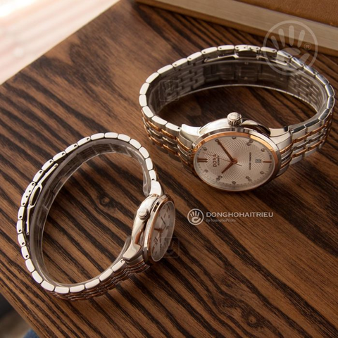 DOXA EXECUTIVE D221RSV – NỮ – KÍNH SAPPHIRE – AUTOMATIC (TỰ ĐỘNG) – MẶT SỐ 31 MM, ĐÍNH 14 VIÊN KIM CƯƠNG, TRỮ CÓT 38 GIỜ