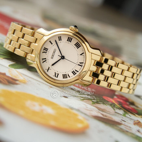 SEIKO SRZ520P1 – NỮ – QUARTZ (PIN) – MẶT SỐ 29MM, KÍNH CỨNG, CHỐNG NƯỚC 5ATM