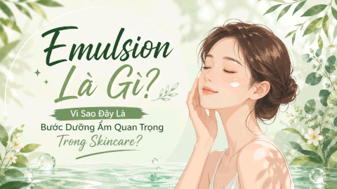 Emulsion Là Gì? Vì Sao Đây Là Bước Dưỡng Ẩm Quan Trọng Trong Skincare?