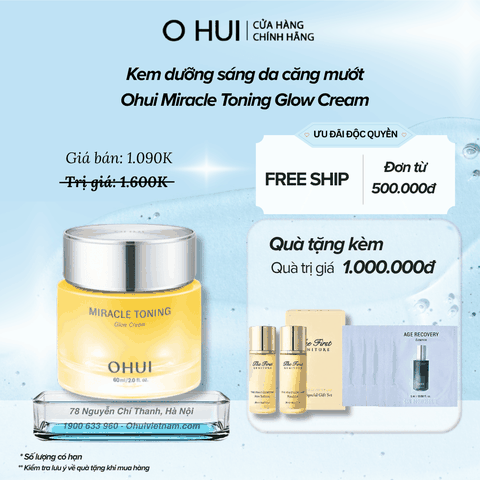 Kem Dưỡng Ohui Miracle Toning Glow Cream