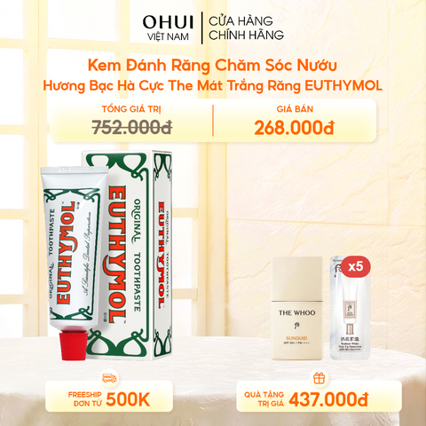 Kem Đánh Răng Chăm Sóc Nướu Hương Bạc Hà Cực The Mát Trắng Răng EUTHYMOL