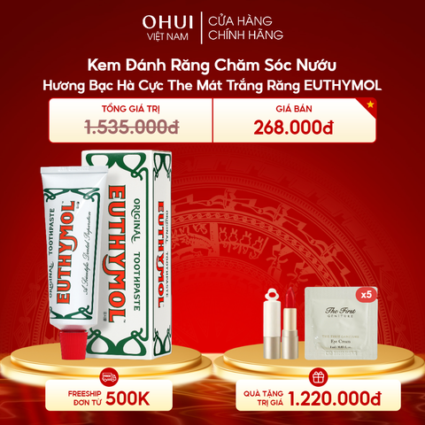 Kem Đánh Răng Chăm Sóc Nướu Hương Bạc Hà Cực The Mát Trắng Răng EUTHYMOL