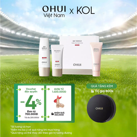 [KOL x OHUI] Bộ Kem Chống Nắng Ohui Day Shield Perfect Sun Red 3pcs
