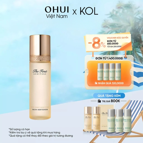 [KOL x OHUI] Nước cân bằng chống lão hóa da tái sinh da OHUI The First Geniture Skin Softener