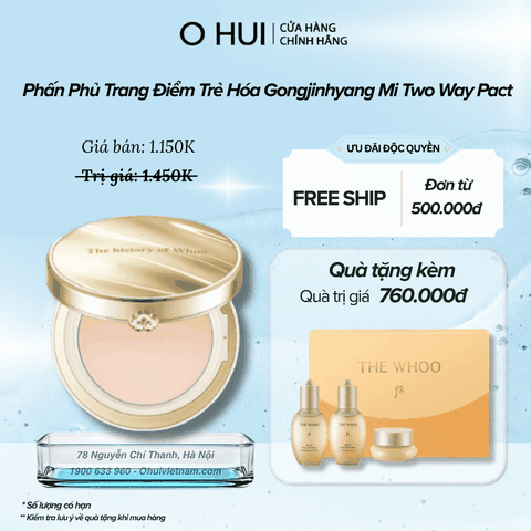 Phấn Phủ Trang Điểm Trẻ Hóa Gongjinhyang Mi Two Way Pact