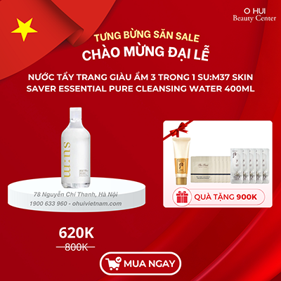 Nước Tẩy Trang Su:m37 Skin Saver Essential Pure Cleansing Water 400ml