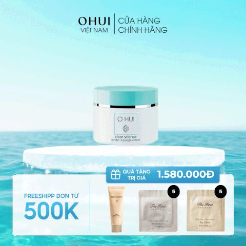 Kem massage tạo độ ẩm OHUI Clear Science Tender Massage Cream