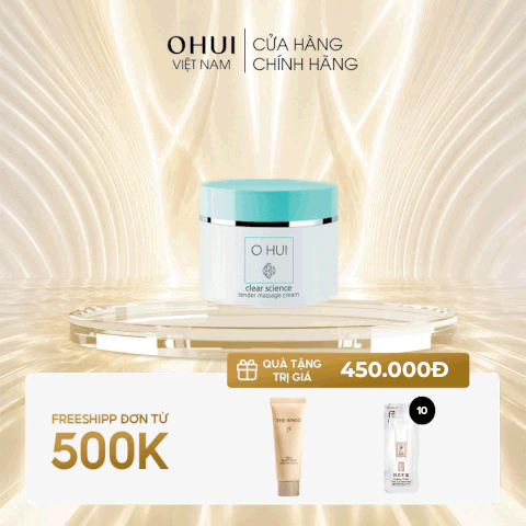 Kem massage tạo độ ẩm OHUI Clear Science Tender Massage Cream