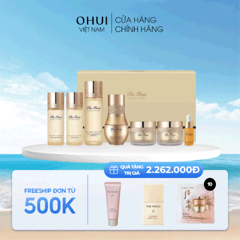 Bộ dưỡng da tái sinh chống lão hóa Ohui The First Mini 7 pcs Bản Mới