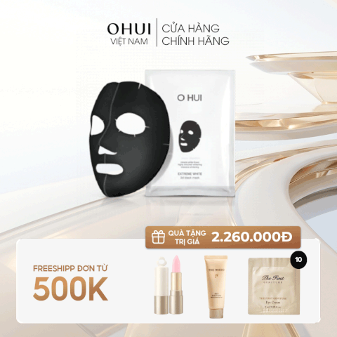 Mặt nạ dưỡng trắng OHUI Extreme White 3D Black Mask