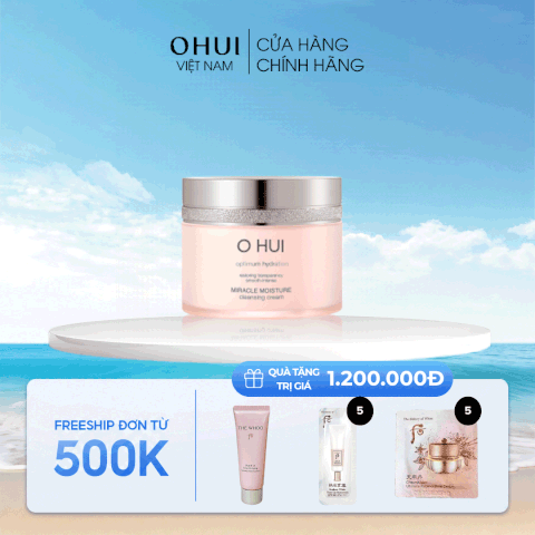 Kem tẩy trang dưỡng ẩm OHUI Miracle Moisture Cleansing Cream