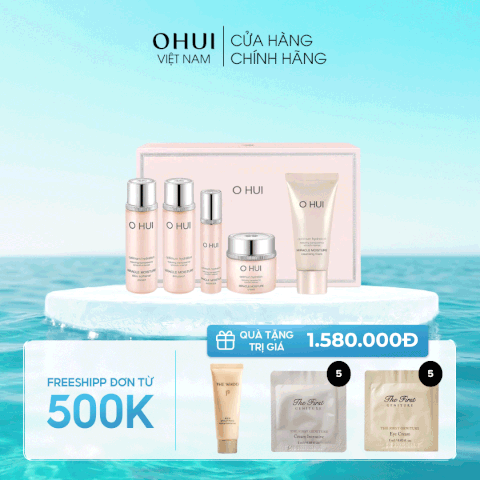 Bộ Sản Phẩm Dưỡng Ẩm Cung Cấp Nước Ohui Miracle Moisture Special Set 5pcs